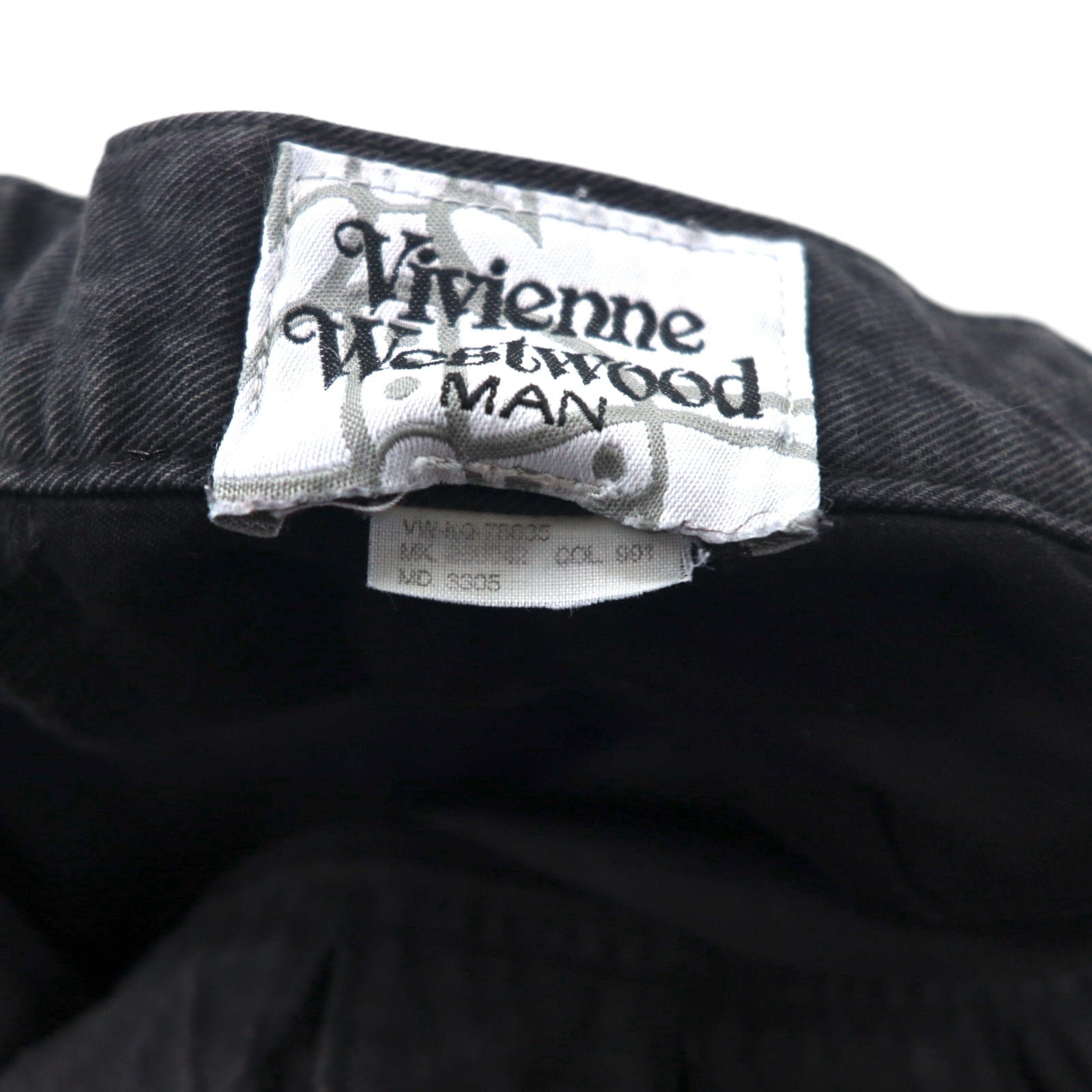 Vivienne Westwood MAN Pantaloni Sarouel in denim M Neri Jeans Cotone a righe