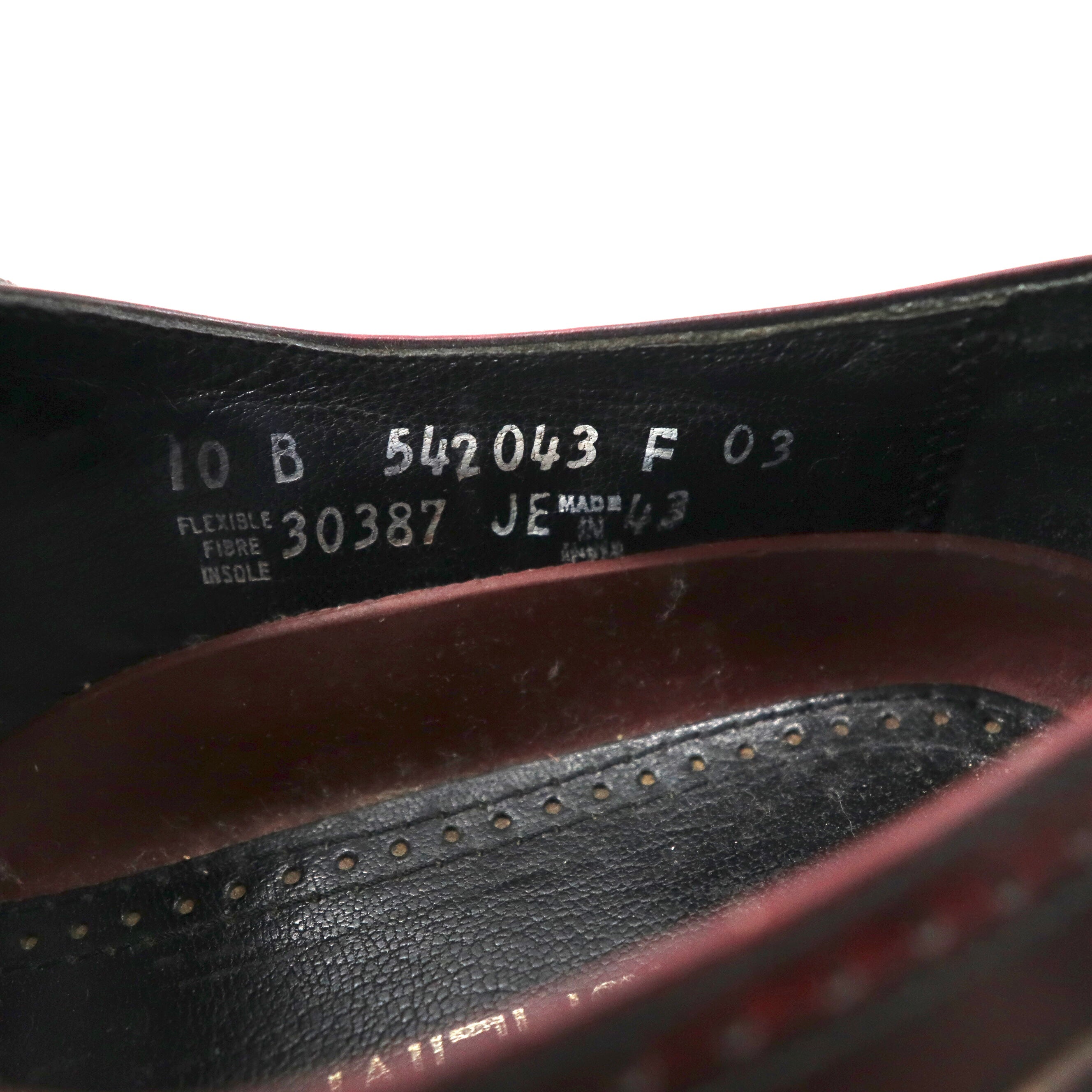 FLORSHEIM ウィングチップシューズ 28cm ボルドー レザー