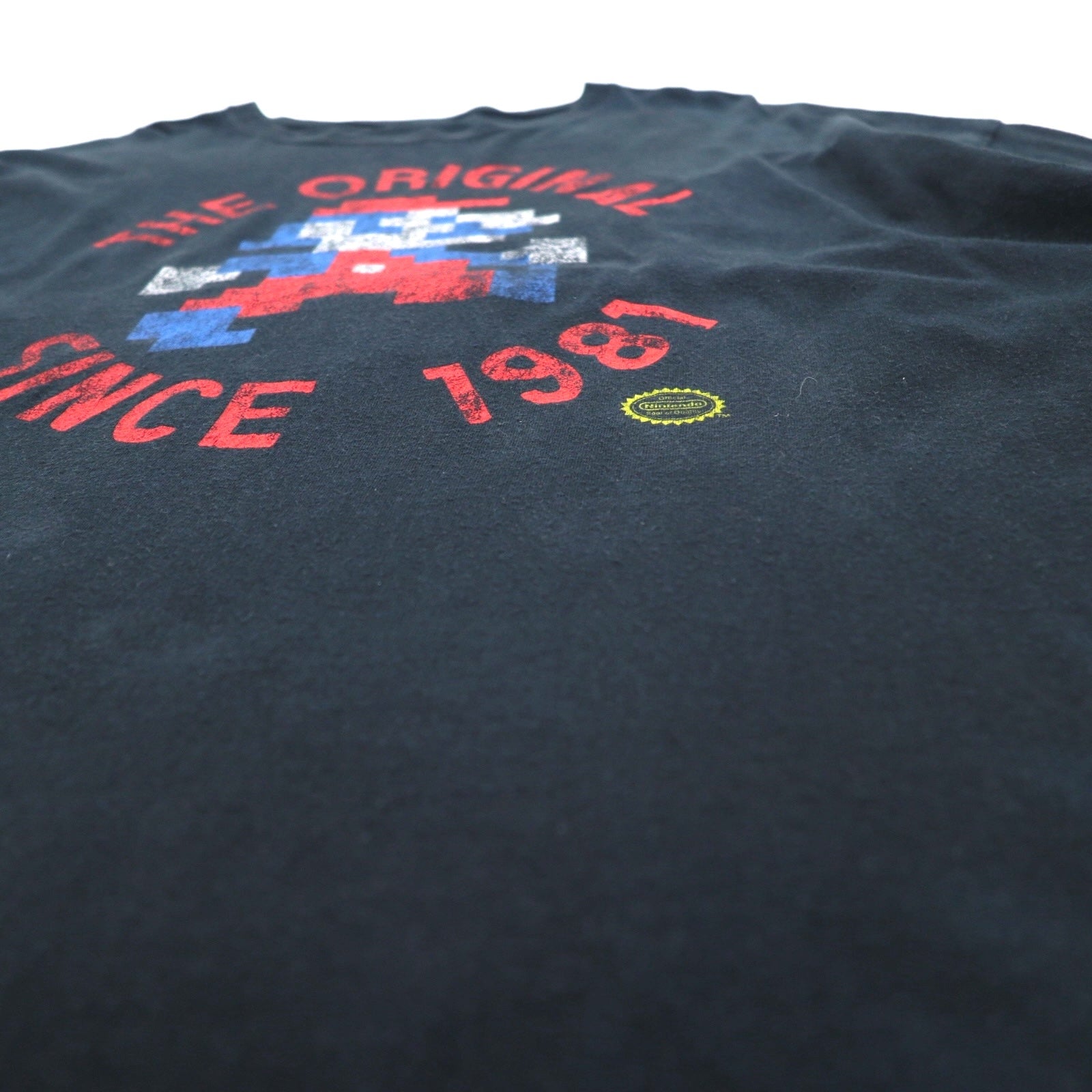 Nintendo 任天堂 オフィシャル THE ORIGINAL SINCE 1981 Tシャツ 2XL ブラック スーパーマリオ キャラクタープリント