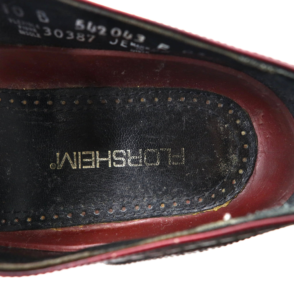 FLORSHEIM ウィングチップシューズ 28cm ボルドー レザー