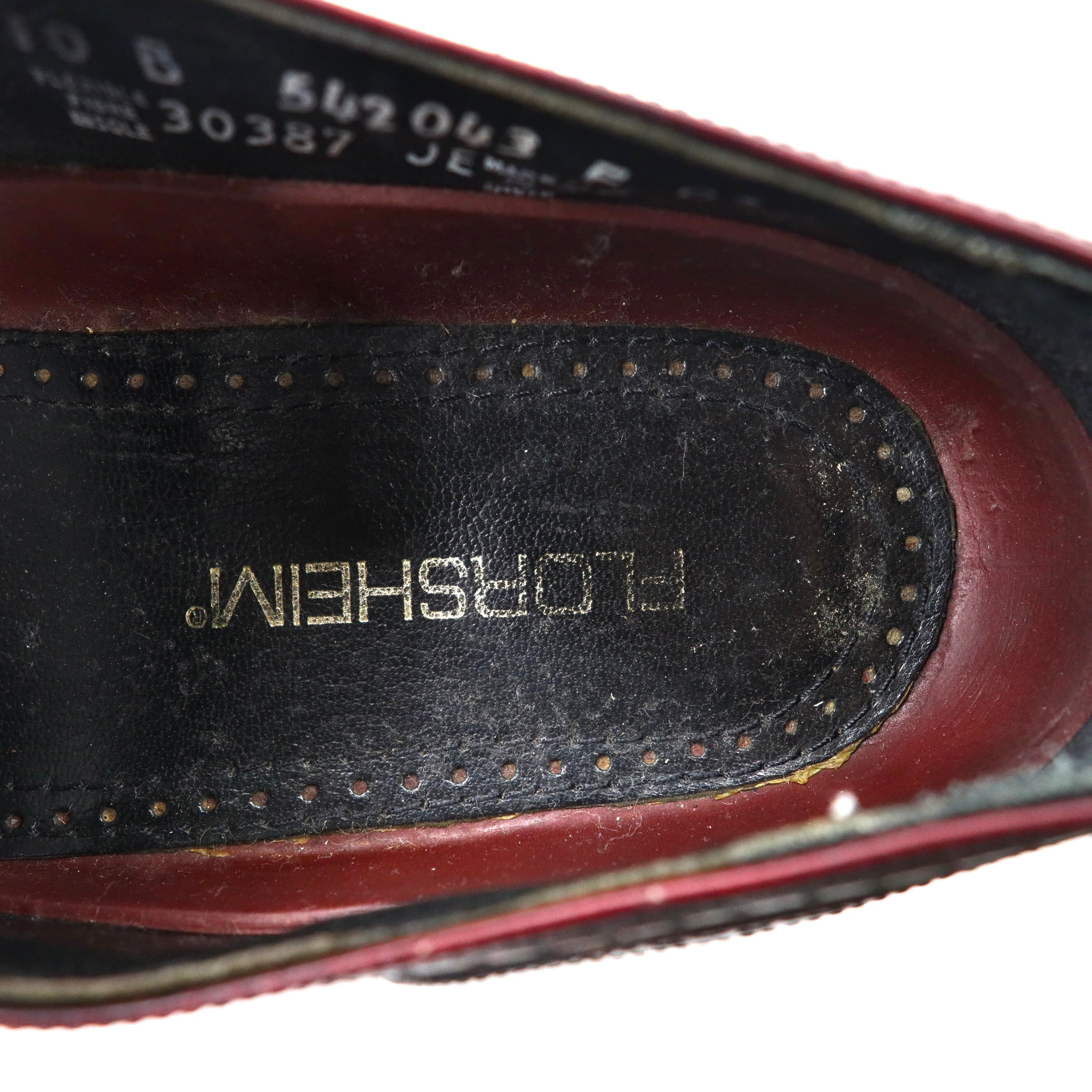 FLORSHEIM ウィングチップシューズ 28cm ボルドー レザー