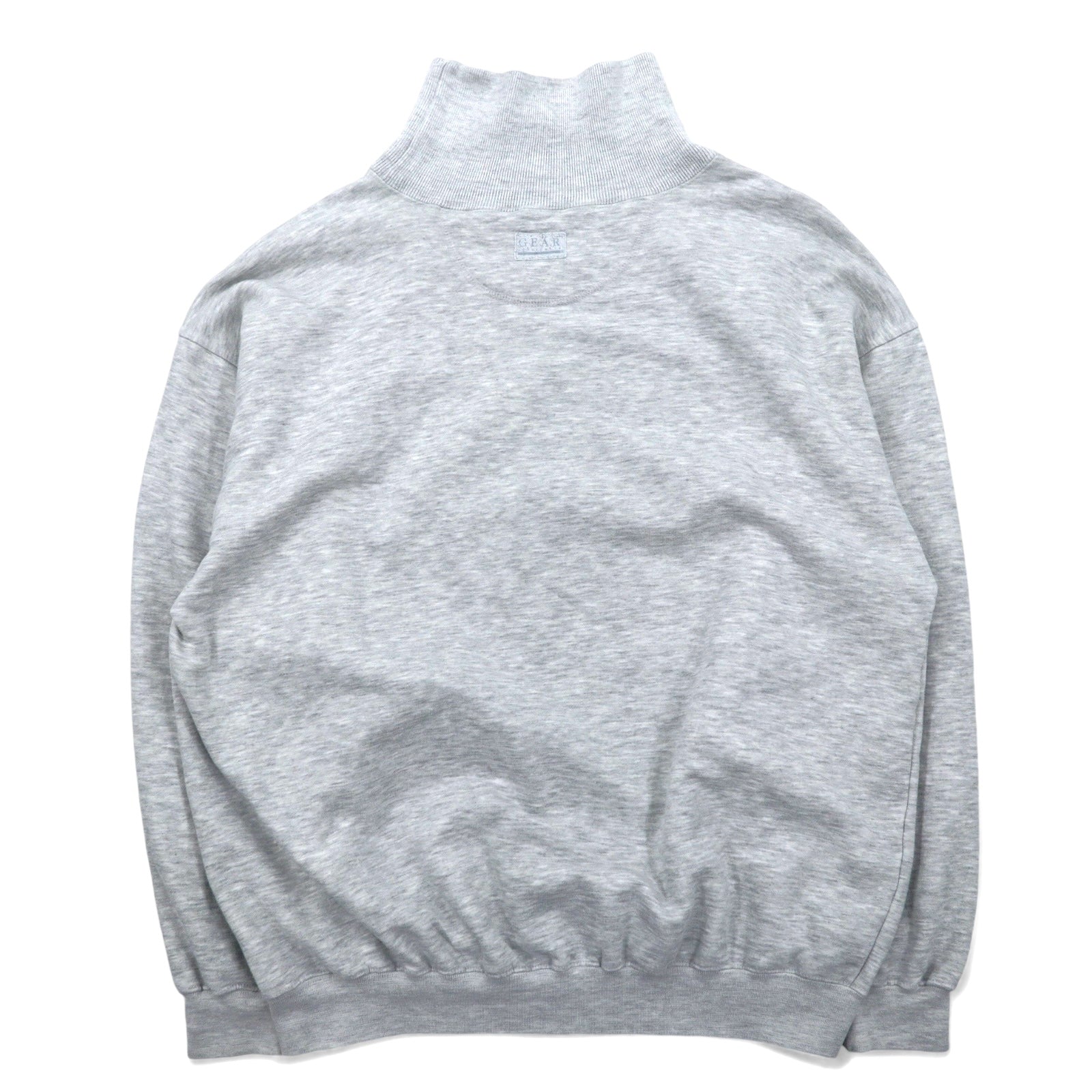 Anni '90 Felpa girocollo alta GEAR FOR SPORTS L Grigia Cotone Stampa Aereo da caccia JOINT ENDEAVOR