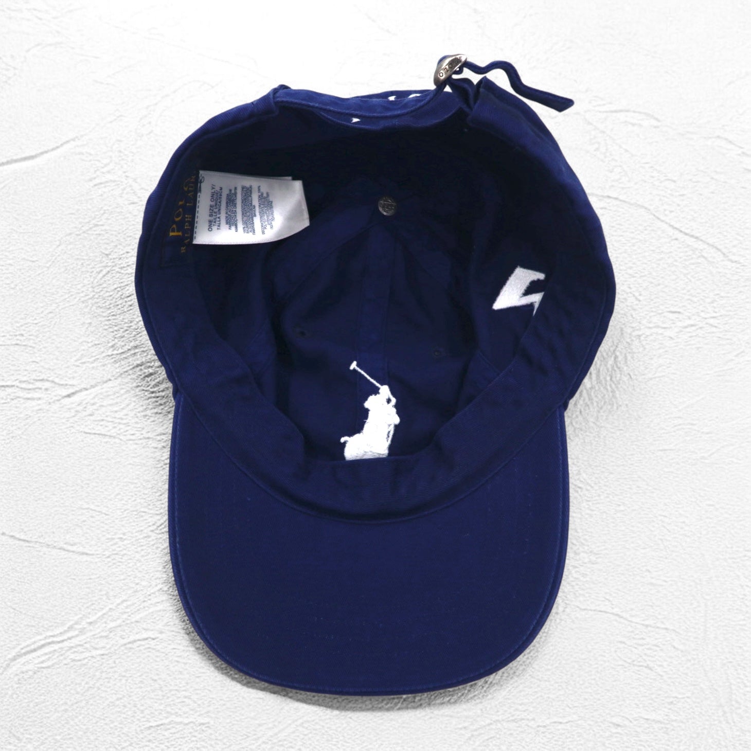POLO RALPH LAUREN Big Pony - Berretto a 6 pannelli, taglia unica, con cinghia, blu navy, cotone