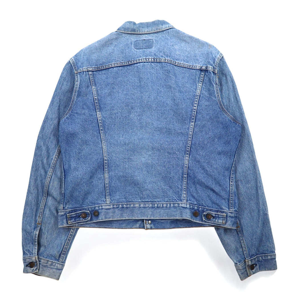 Giacca jeans Levi's anni '80 USA, blu, cotone, taglia XL, bottone 527, modello 70506 0214