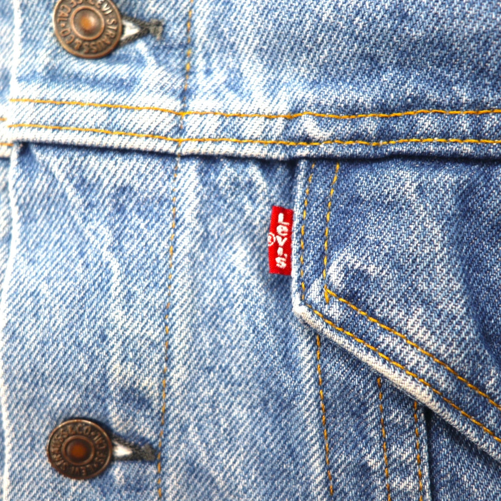 Giacca jeans Levi's anni '80 USA, blu, cotone, taglia XL, bottone 527, modello 70506 0214