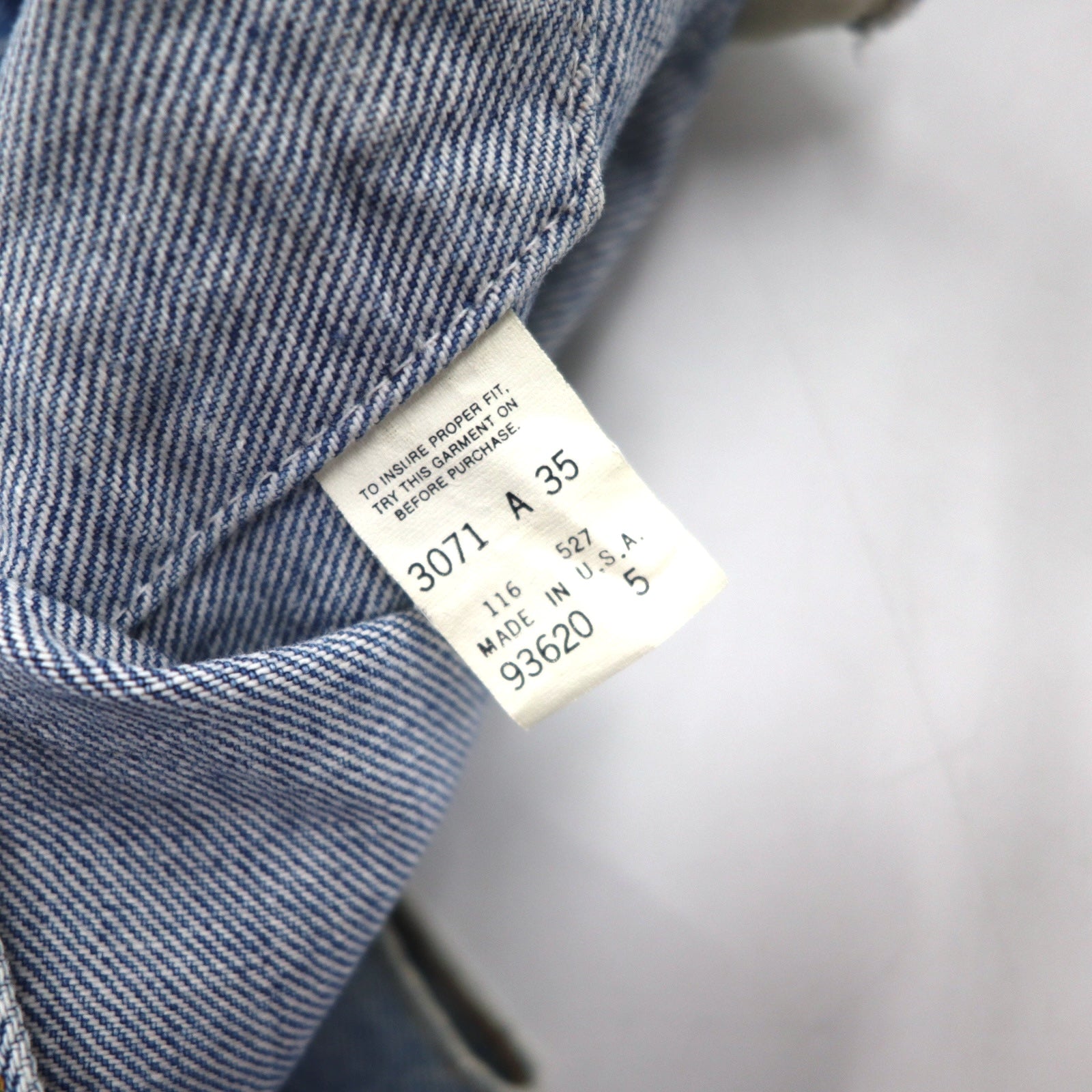 Giacca jeans Levi's anni '80 USA, blu, cotone, taglia XL, bottone 527, modello 70506 0214
