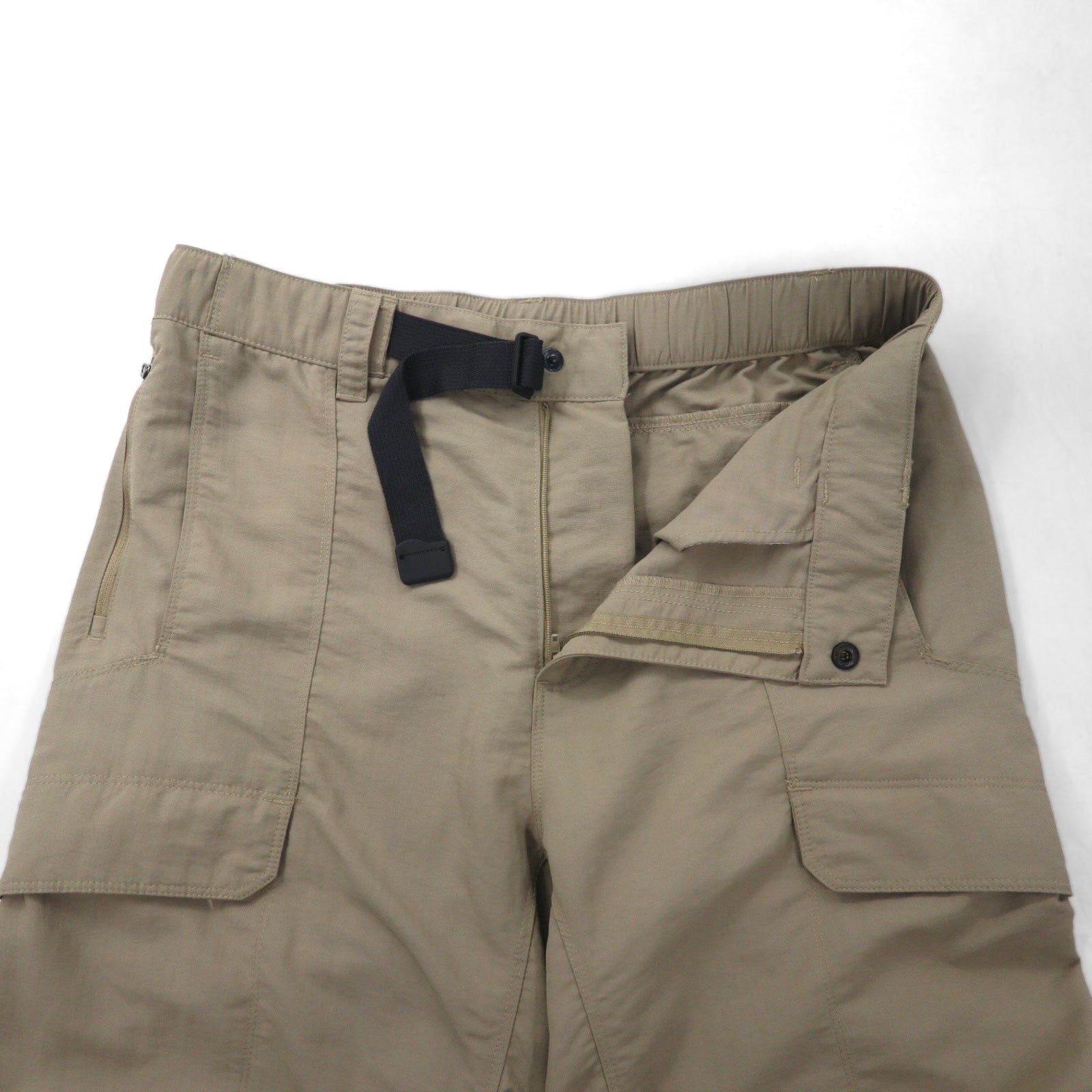 THE NORTH FACE Outdoor 2WAY Pantaloni Cargo Convertibili Pantaloncini M Beige Nylon Taglia USA AJFB