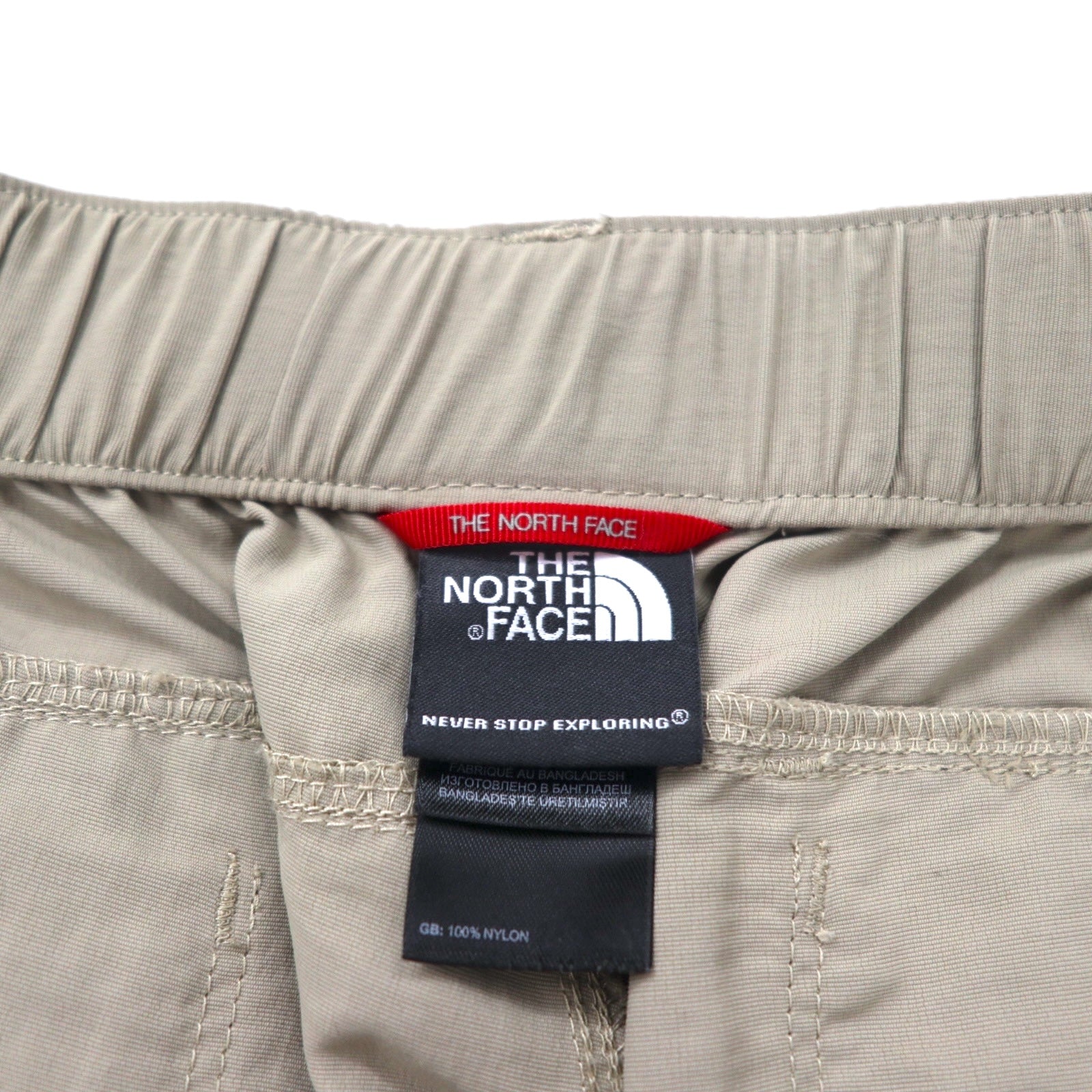 THE NORTH FACE Outdoor 2WAY Pantaloni Cargo Convertibili Pantaloncini M Beige Nylon Taglia USA AJFB
