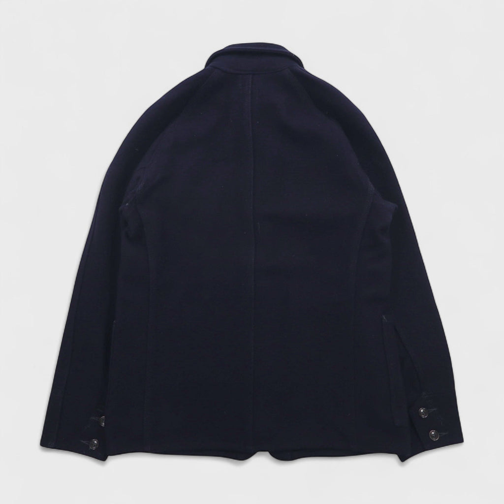 POST OVERALLS ( POST O’ALLS ) USA製 ウール メルトン カバーオール S ネイビー ウール ワークジャケット