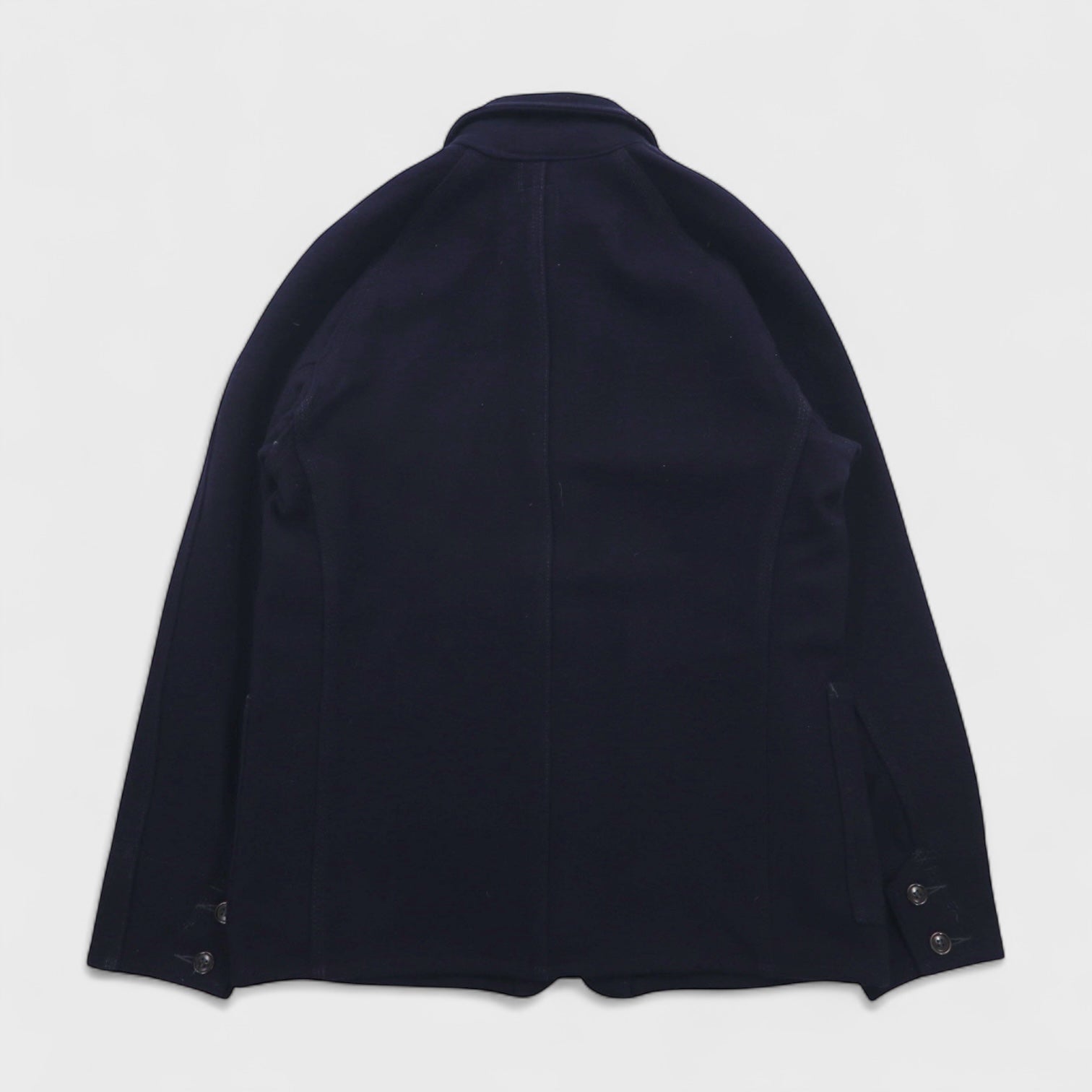 POST OVERALLS ( POST O’ALLS ) USA製 ウール メルトン カバーオール S ネイビー ウール ワークジャケット