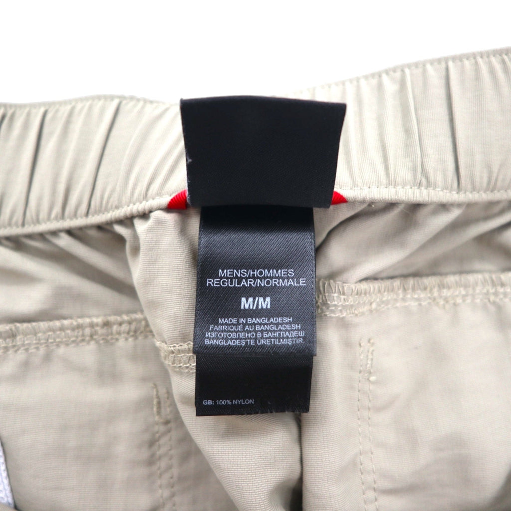 THE NORTH FACE Outdoor 2WAY Pantaloni Cargo Convertibili Pantaloncini M Beige Nylon Taglia USA AJFB