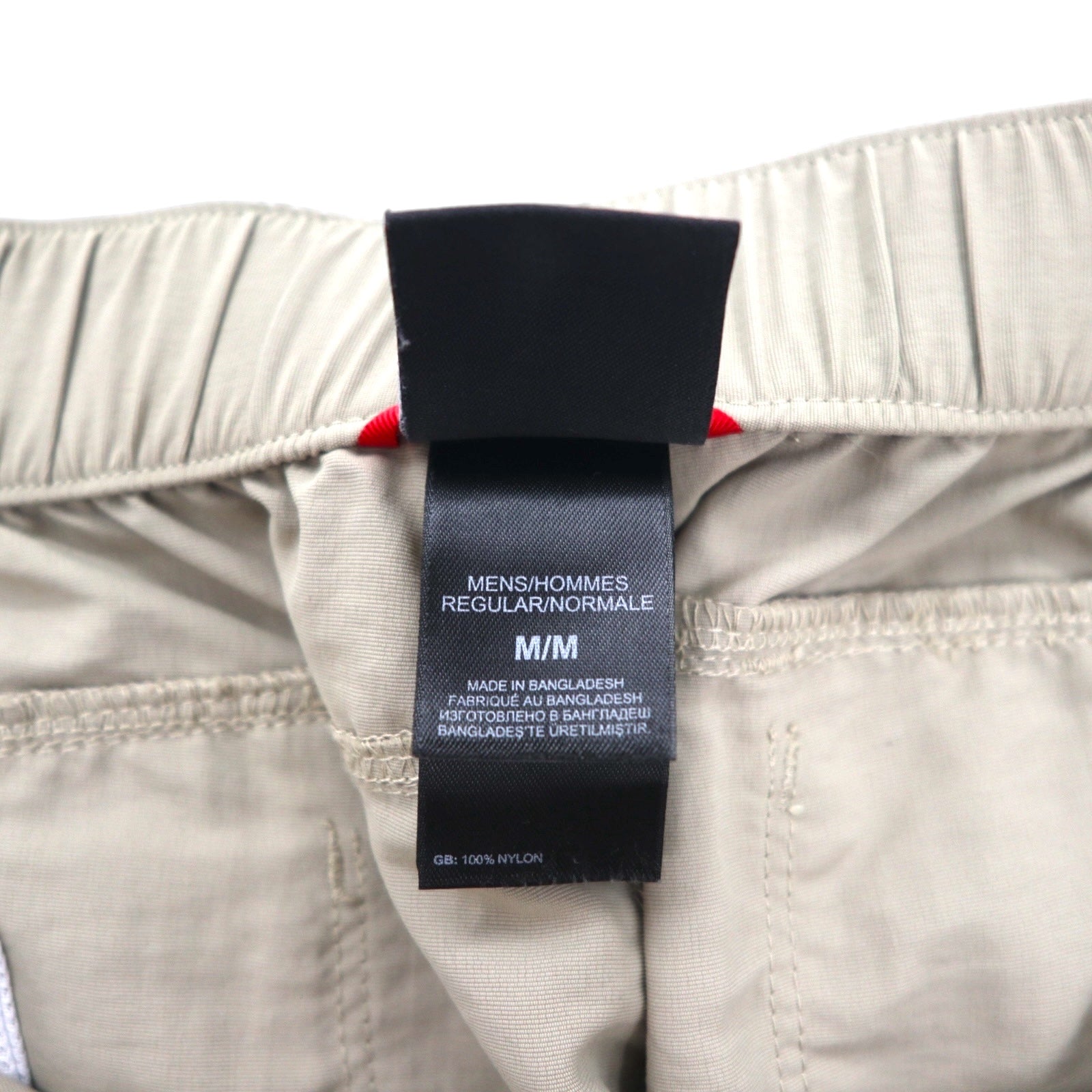 THE NORTH FACE Outdoor 2WAY Pantaloni Cargo Convertibili Pantaloncini M Beige Nylon Taglia USA AJFB