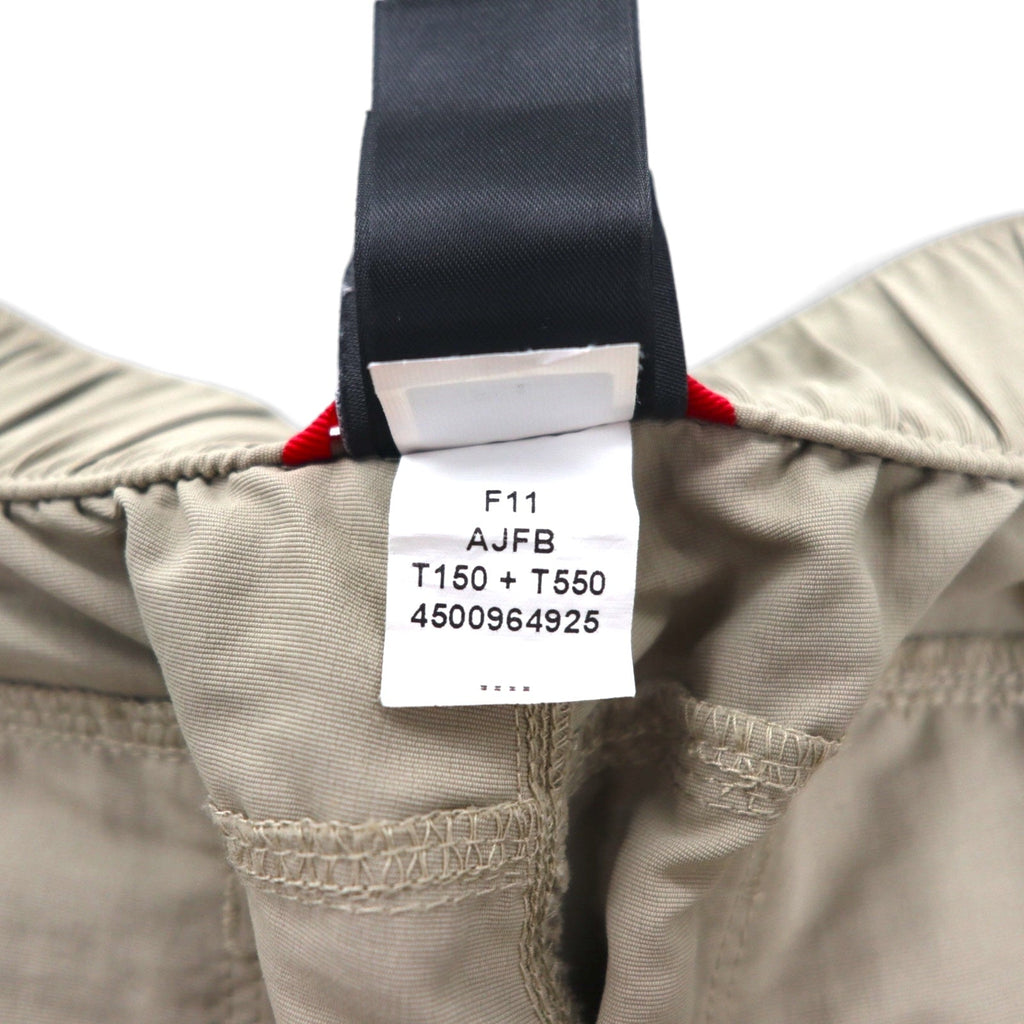 THE NORTH FACE Outdoor 2WAY Pantaloni Cargo Convertibili Pantaloncini M Beige Nylon Taglia USA AJFB