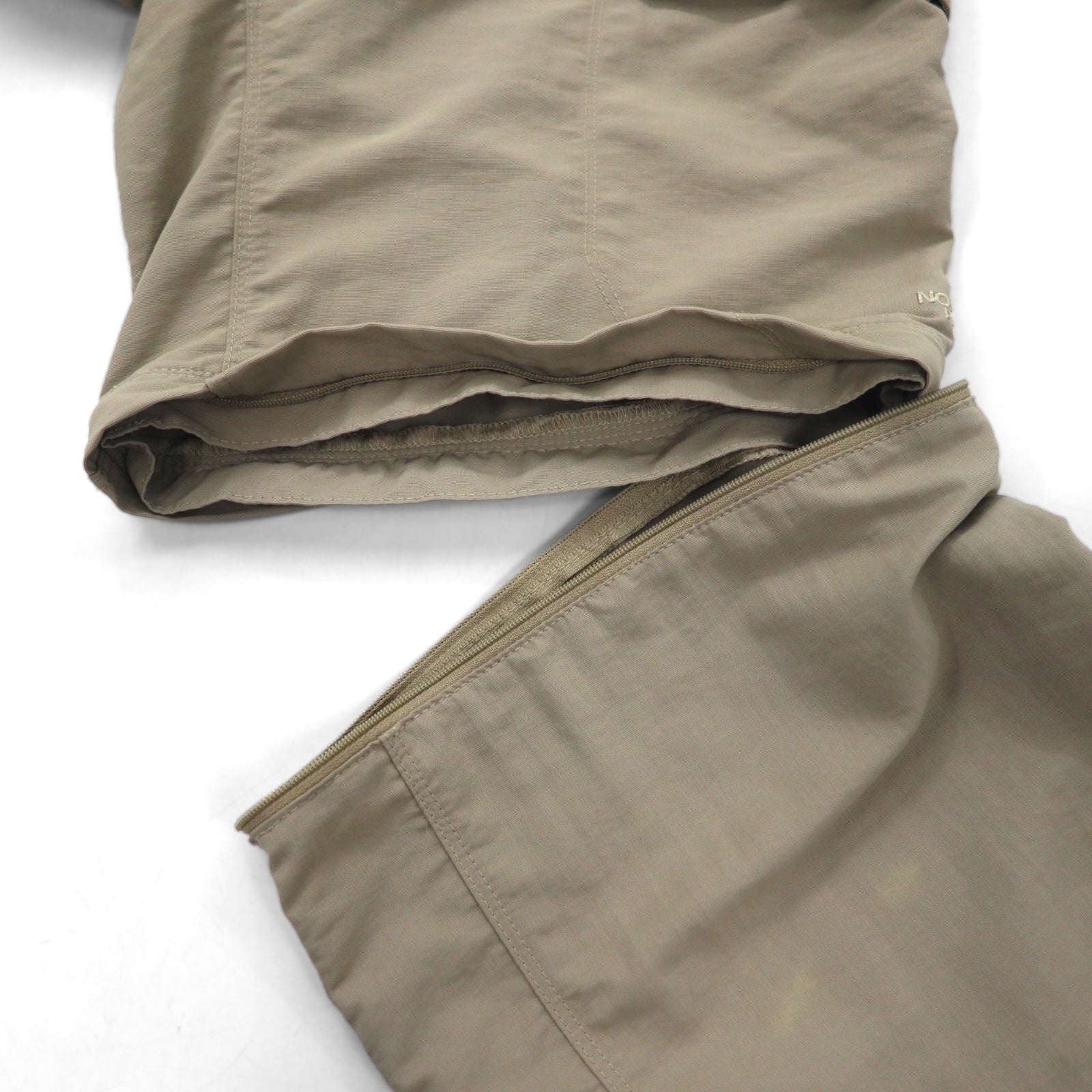 THE NORTH FACE Outdoor 2WAY Pantaloni Cargo Convertibili Pantaloncini M Beige Nylon Taglia USA AJFB