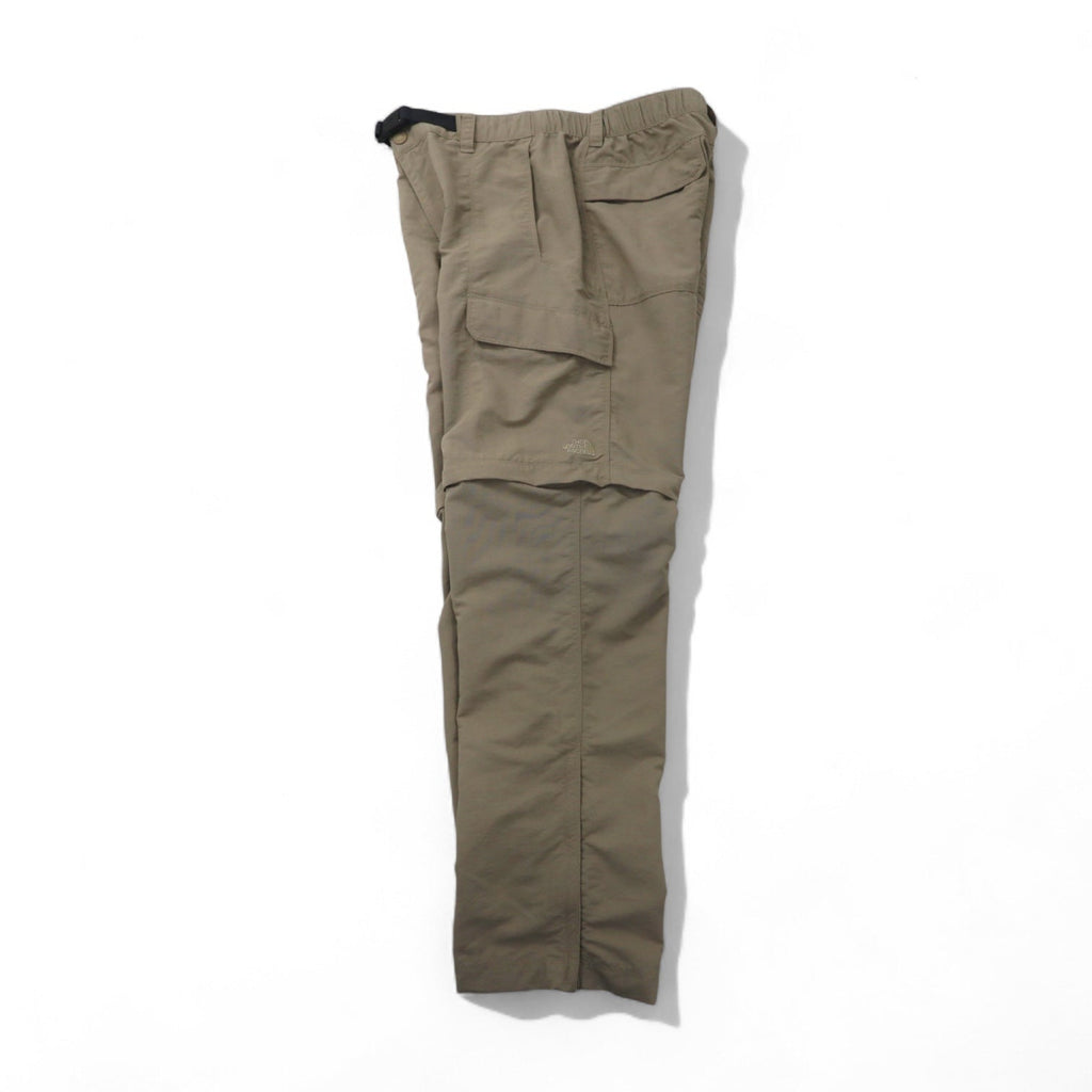 THE NORTH FACE Outdoor 2WAY Pantaloni Cargo Convertibili Pantaloncini M Beige Nylon Taglia USA AJFB