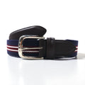 VAN -JAC- IVY Nastro con logo a rete elasticizzata in PU pelle blu navy