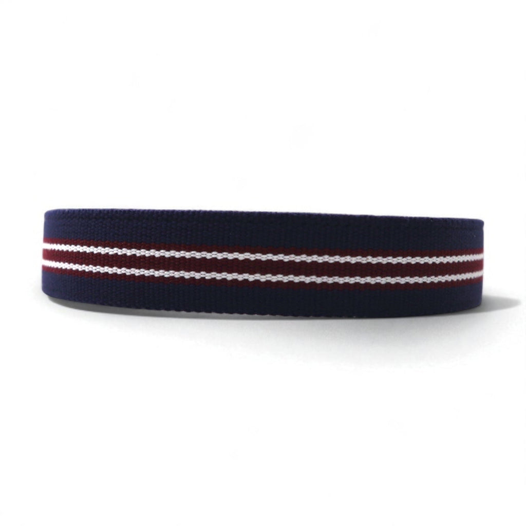 VAN -JAC- IVY Nastro con logo a rete elasticizzata in PU pelle blu navy
