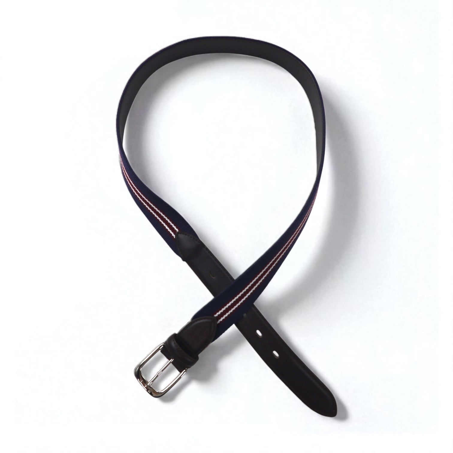 VAN -JAC- IVY Nastro con logo a rete elasticizzata in PU pelle blu navy