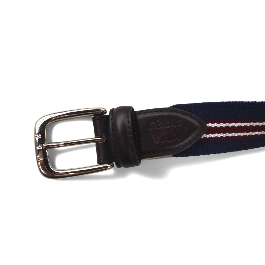 VAN -JAC- IVY Nastro con logo a rete elasticizzata in PU pelle blu navy