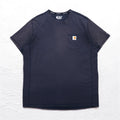 Carhartt ポケット Tシャツ ポケT XL ネイビー Force Relaxed Fit Midweight Short Sleeve Pocket T-Shirt 104616