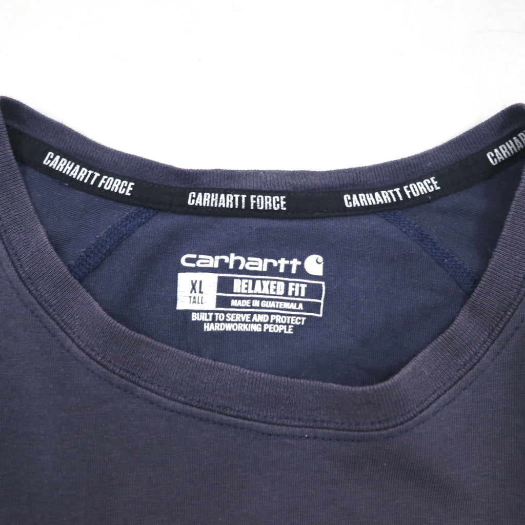 Carhartt ポケット Tシャツ ポケT XL ネイビー Force Relaxed Fit Midweight Short Sleeve Pocket T-Shirt 104616