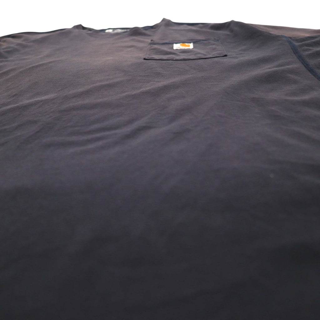 Carhartt ポケット Tシャツ ポケT XL ネイビー Force Relaxed Fit Midweight Short Sleeve Pocket T-Shirt 104616