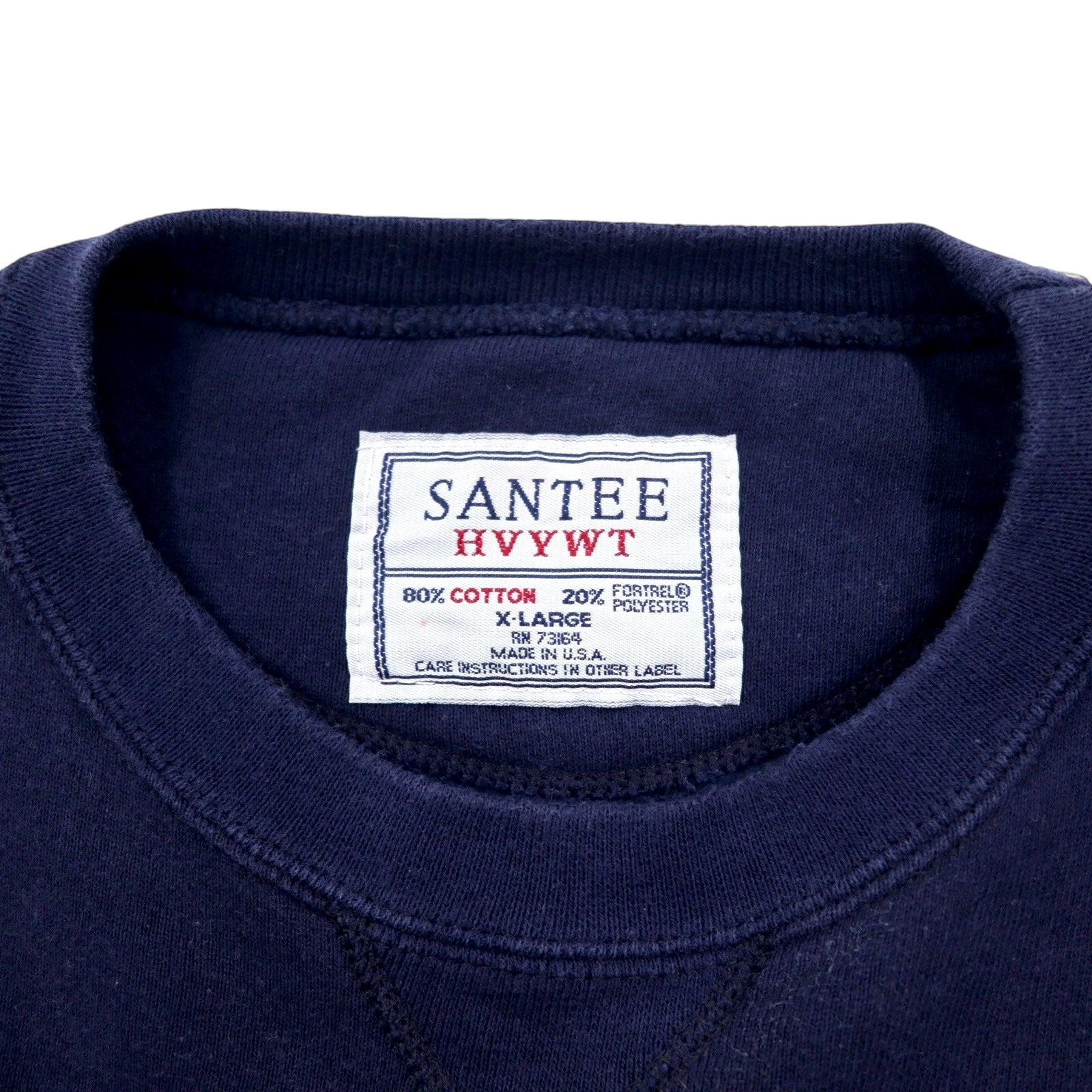 USA製 90年代 SANTEE HVYWT リバースウィーブ スウェット XL ネイビー コットン FLORIDA プリント