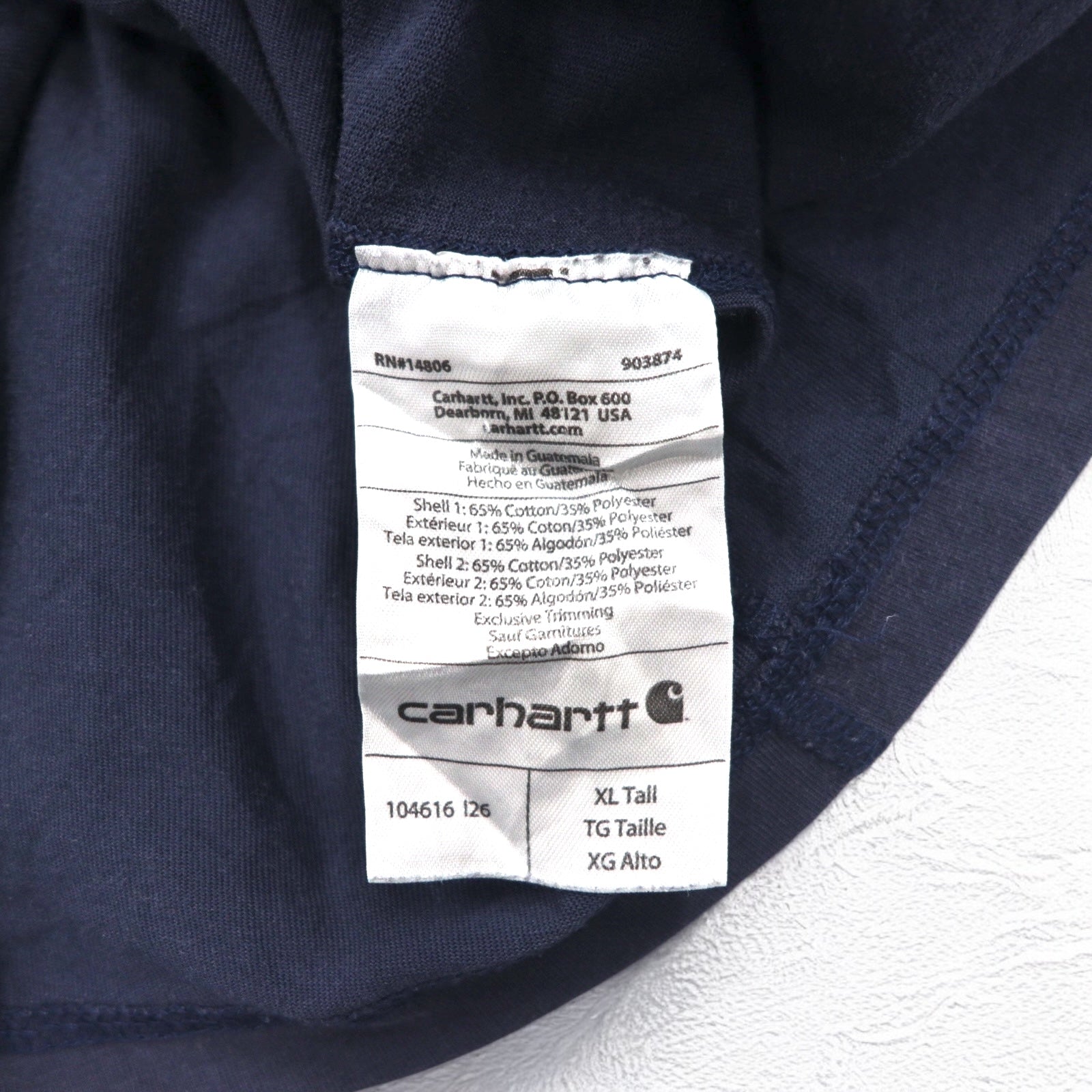 Carhartt T-shirt con taschino XL Blu navy Force Relaxed Fit Midweight Short Sleeve Pocket T-Shirt 104616