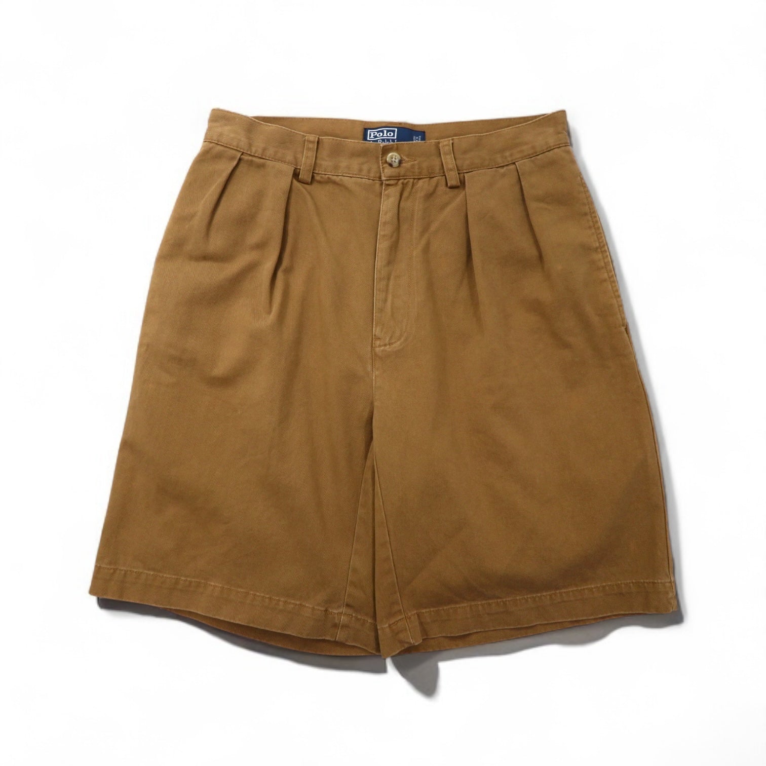 Polo by Ralph Lauren anni '90 TYLER SHORT Pantaloncini chino a due pinces M Beige Cotone