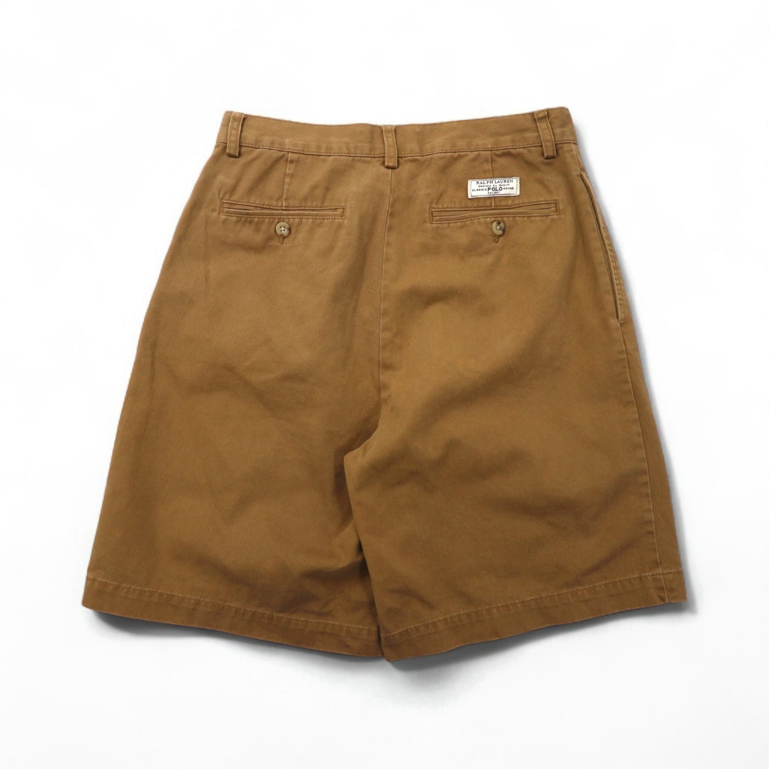 Polo by Ralph Lauren anni '90 TYLER SHORT Pantaloncini chino a due pinces M Beige Cotone