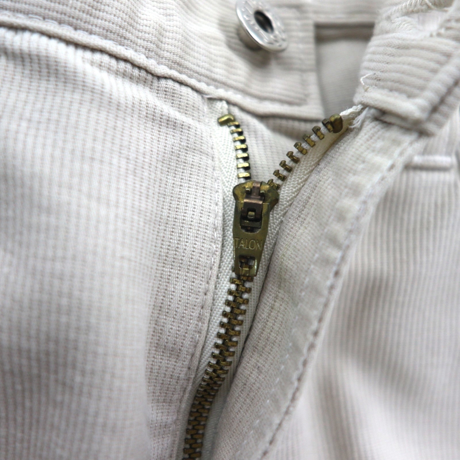 POST OVERALLS ( POST O’ALLS ) USA製 コーデュロイ チノパンツ ワークパンツ M ベージュ TALONジップ 5ポケット