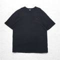 Polo by Ralph Lauren anni '90 T-shirt con taschino taglia 3XL TALL nera con ricamo Small Pony prodotta in Honduras