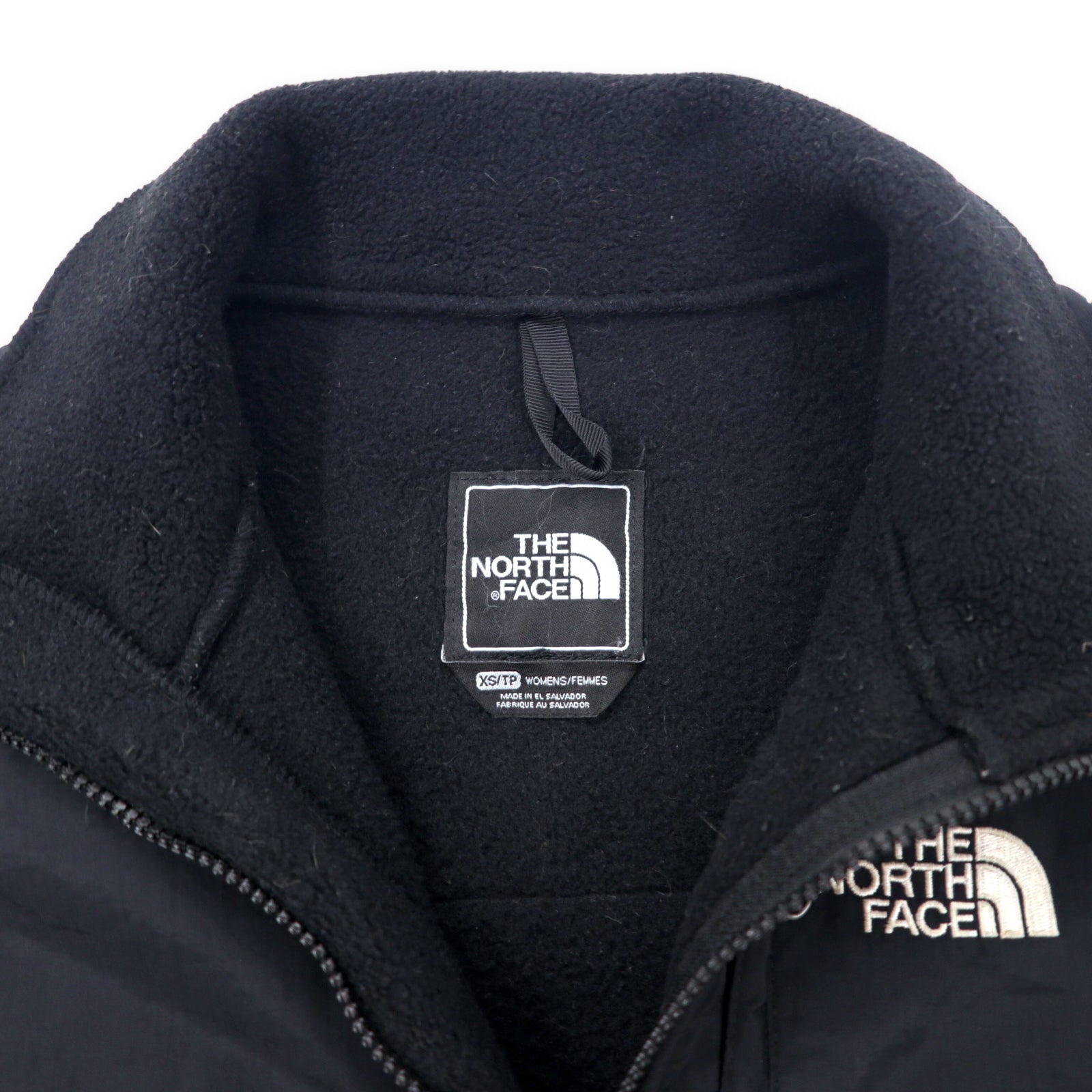 THE NORTH FACE Giacca in pile Denali XS nera POLARTEC Poliestere Logo ricamato Fabbricata in El Salvador