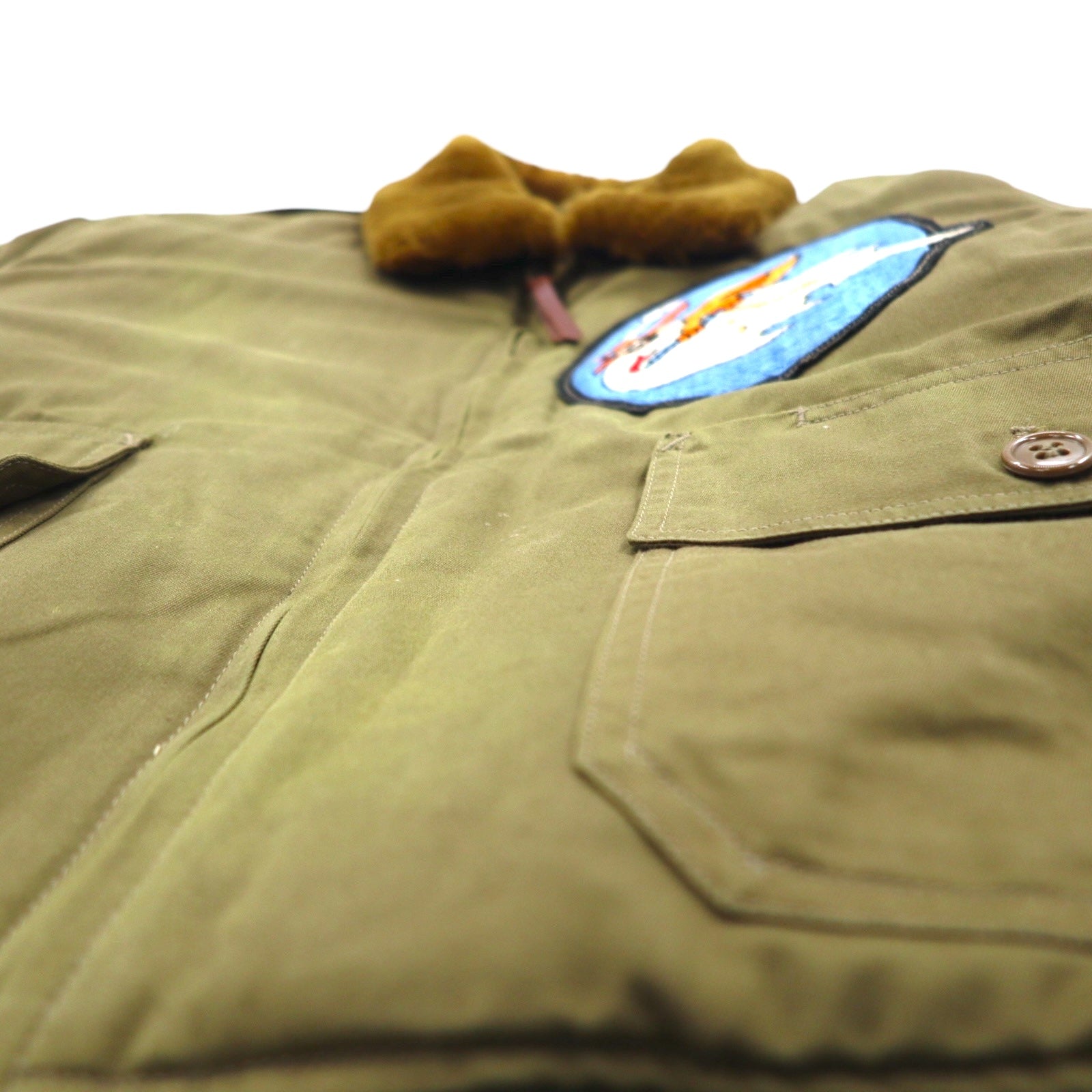 Buzz Rickson's (Toyo Enterprise) B-10 Giacca da Volo M Cachi Cotone ROUGH WEAR CLOTHING CO. BR11133