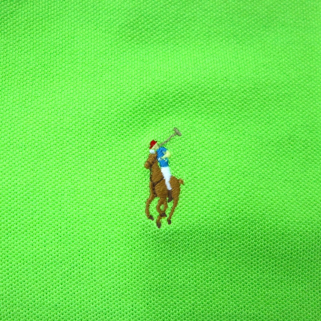 Polo by Ralph Lauren polo anni '90, taglia XL, verde, cotone, piquet, ricamo piccolo pony, prodotto in Perù