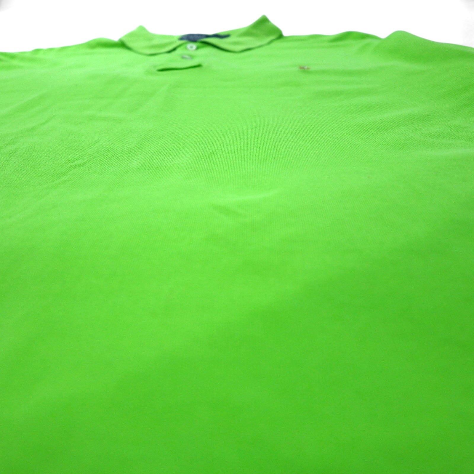 Polo by Ralph Lauren polo anni '90, taglia XL, verde, cotone, piquet, ricamo piccolo pony, prodotto in Perù