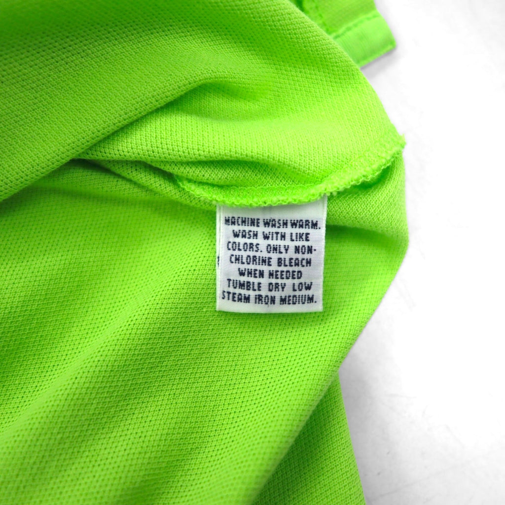 Polo by Ralph Lauren polo anni '90, taglia XL, verde, cotone, piquet, ricamo piccolo pony, prodotto in Perù