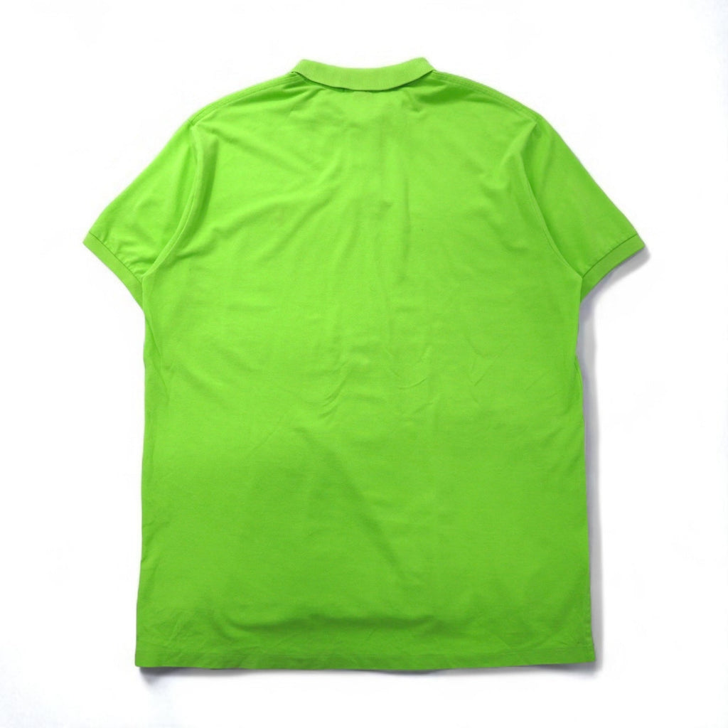 Polo by Ralph Lauren polo anni '90, taglia XL, verde, cotone, piquet, ricamo piccolo pony, prodotto in Perù