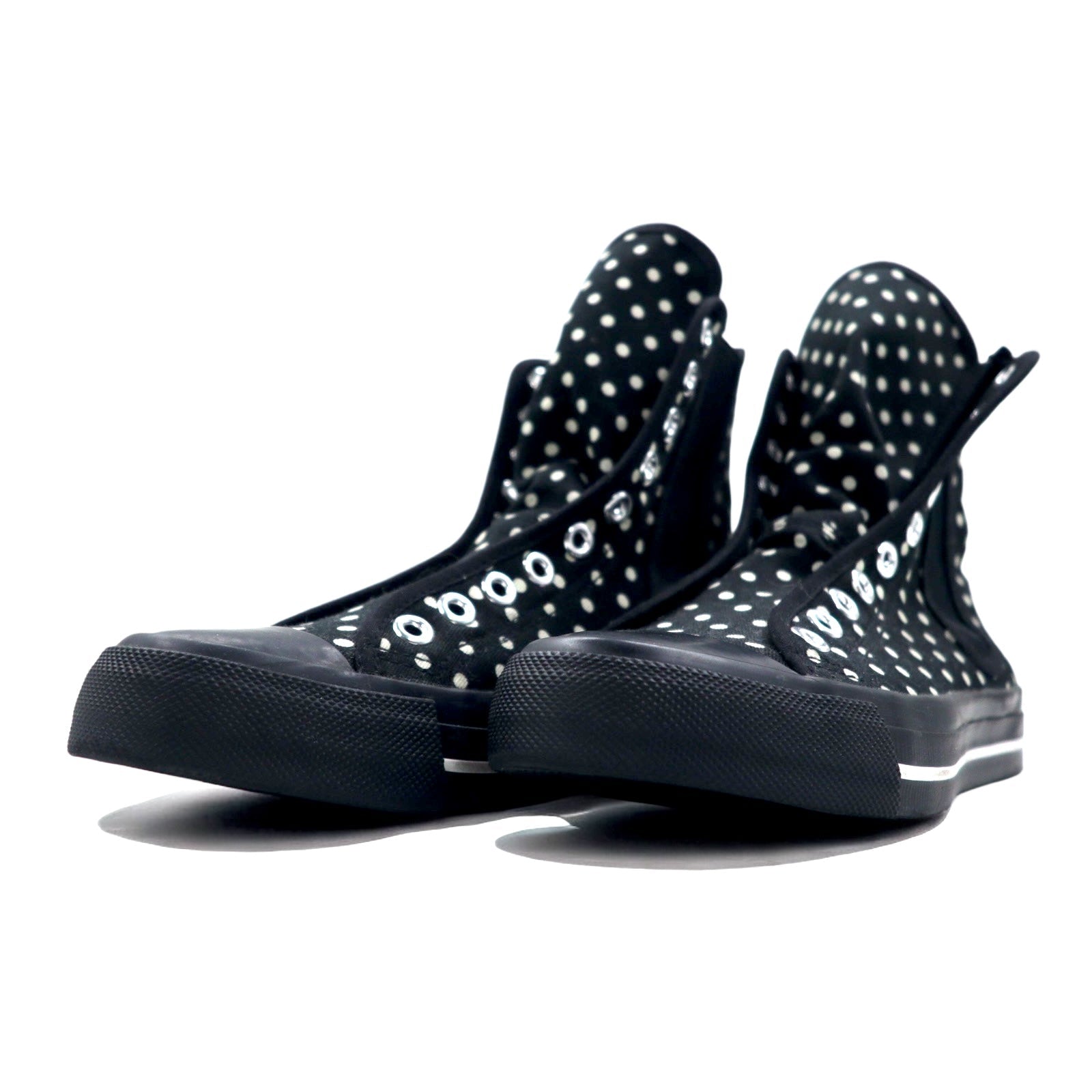 LIMI feu (YOHJI YAMAMOTO) Sneakers Chelsea 23cm Nere Tela A pois