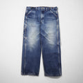 80s Vintage Carpenter pants デニムパンツ ジーンズ ペインターパンツ XL インディゴ BIG BILL サスペンダーボタン 80年代 カナダ製