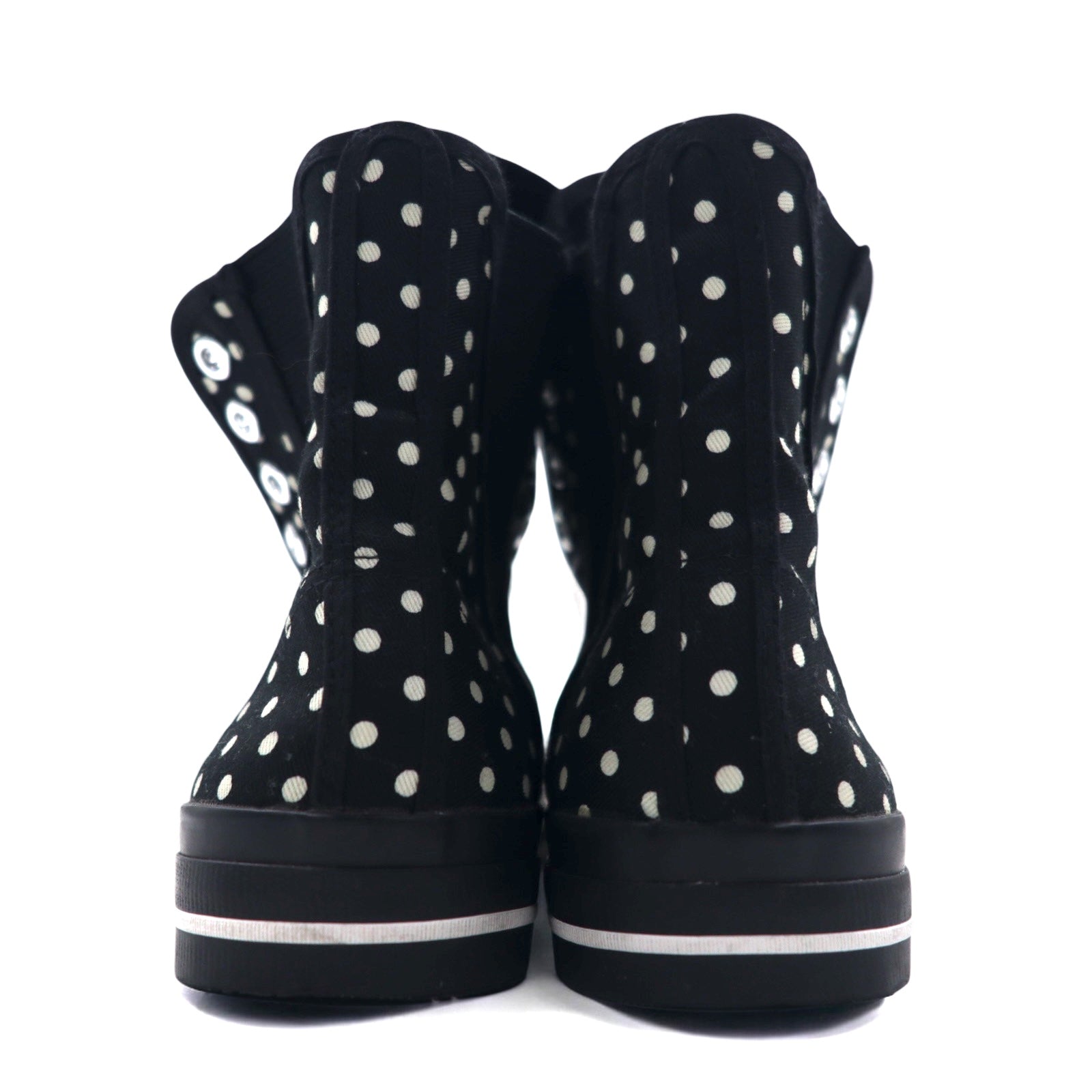 LIMI feu (YOHJI YAMAMOTO) Sneakers Chelsea 23cm Nere Tela A pois