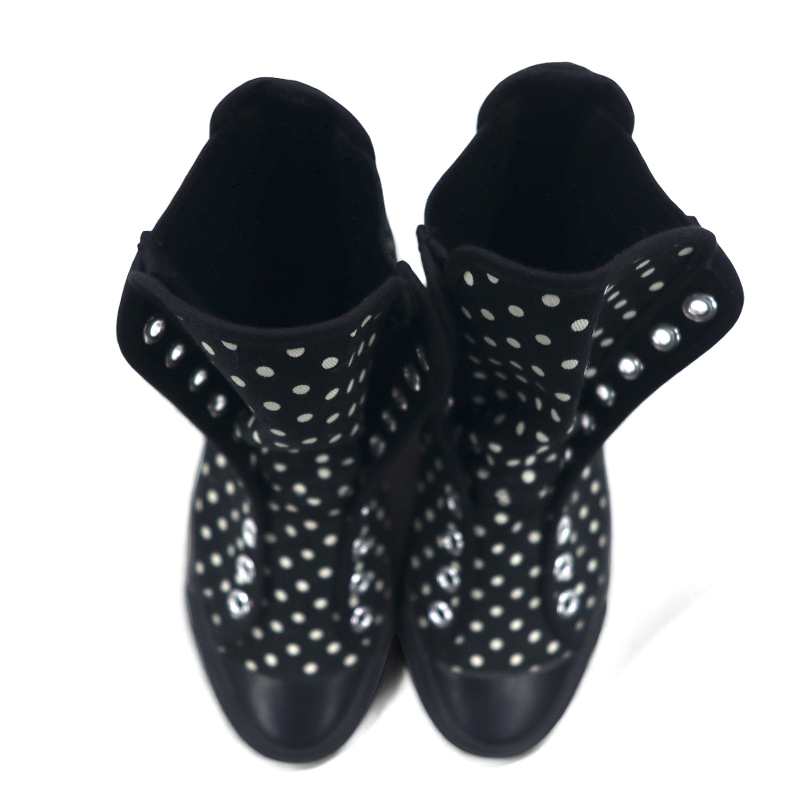 LIMI feu (YOHJI YAMAMOTO) Sneakers Chelsea 23cm Nere Tela A pois