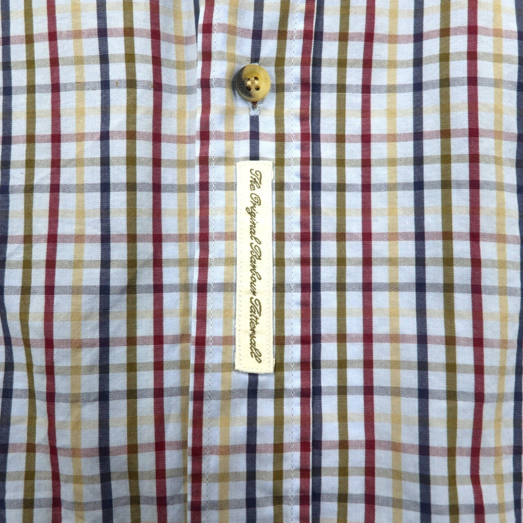 Camicia Barbour a maniche corte, button-down, taglia L, blu a quadri, in cotone, made in Portogallo
