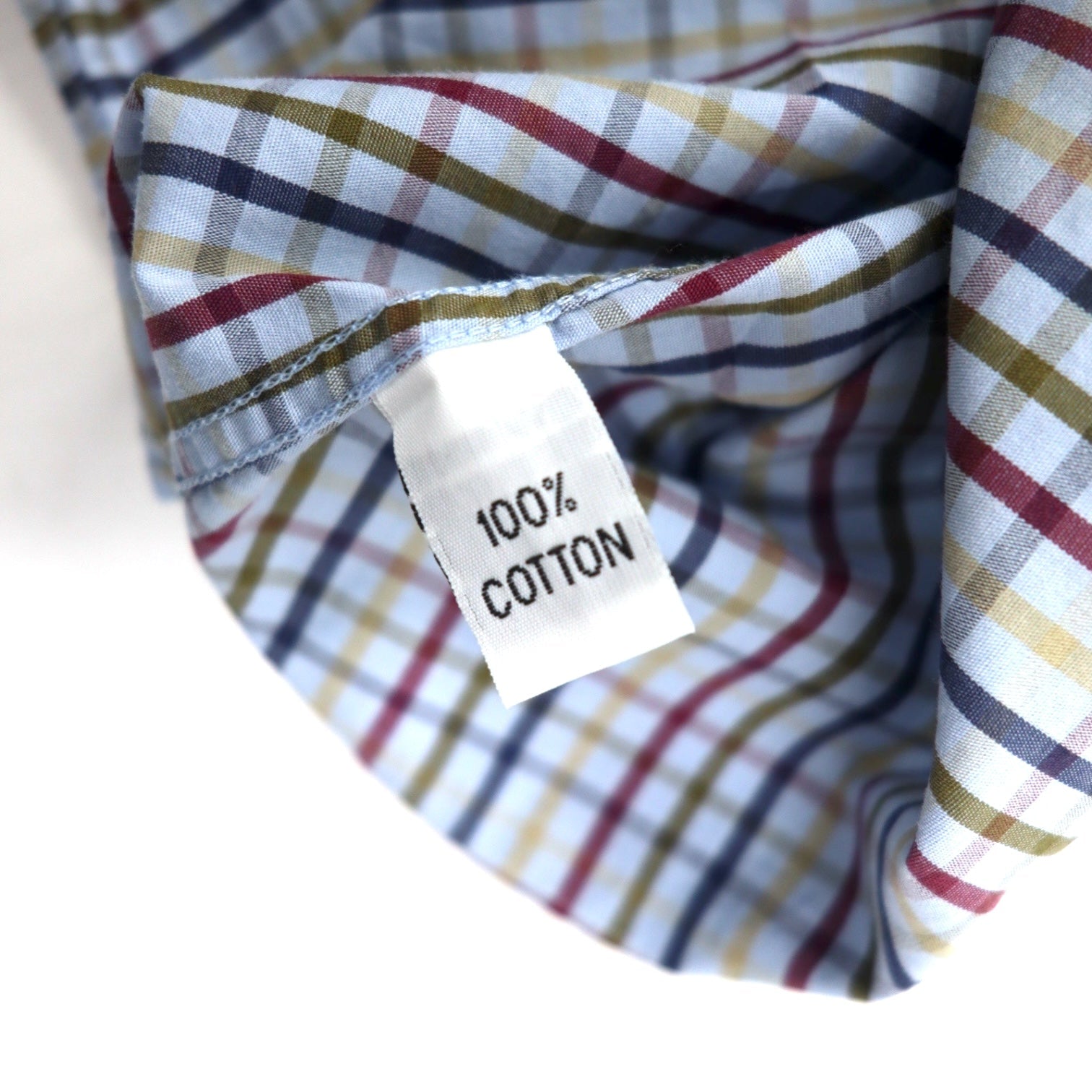 Camicia Barbour a maniche corte, button-down, taglia L, blu a quadri, in cotone, made in Portogallo