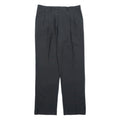 RALPH LAUREN Pantaloni con pinces larghi 2 pieghe 34 grigio a quadri poliestere lavabile
