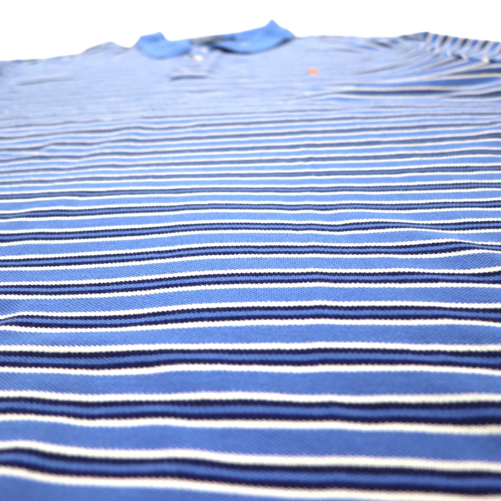 Polo Ralph Lauren Polo a righe 4XL BIG blu Taglia grande Ricamo piccolo pony