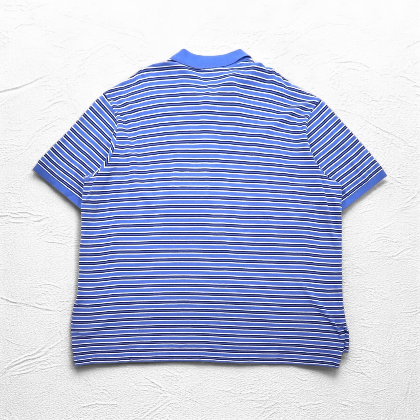 Polo Ralph Lauren Polo a righe 4XL BIG blu Taglia grande Ricamo piccolo pony