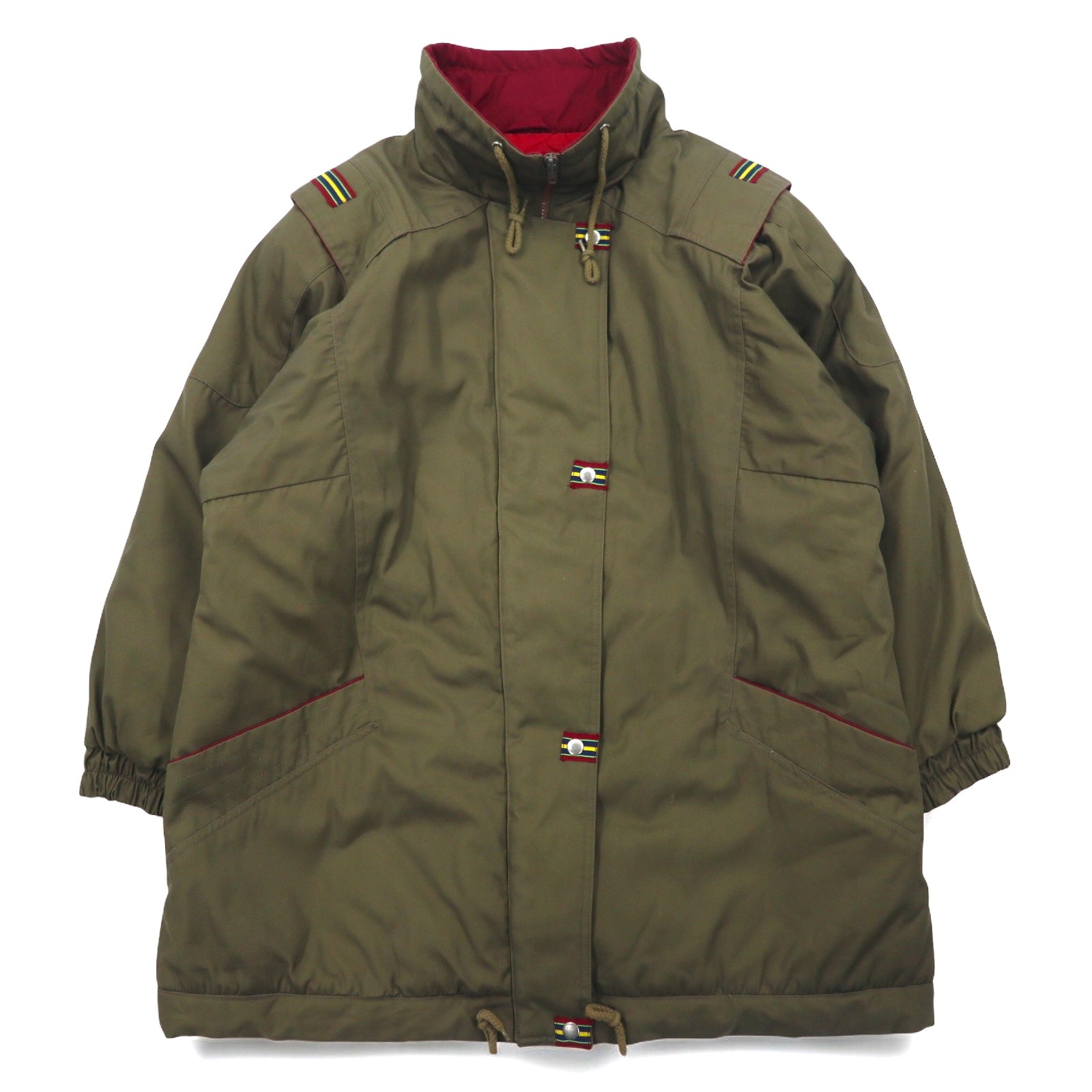 Cappotto militare imbottito anni '90, Field Coat, Parka, Taglia unica, Kaki, Fodera trapuntata, MULBERRY STREET