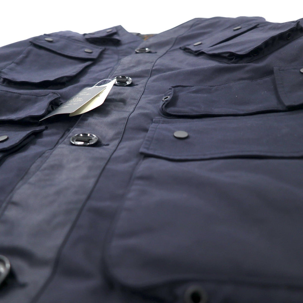 LA MARINE FRANCAISE SAMIA × T-400ビーチ ミリタリーコンビブルゾン ギミックジャケット 48 ネイビー ポリエステル MMG7711051 未使用品