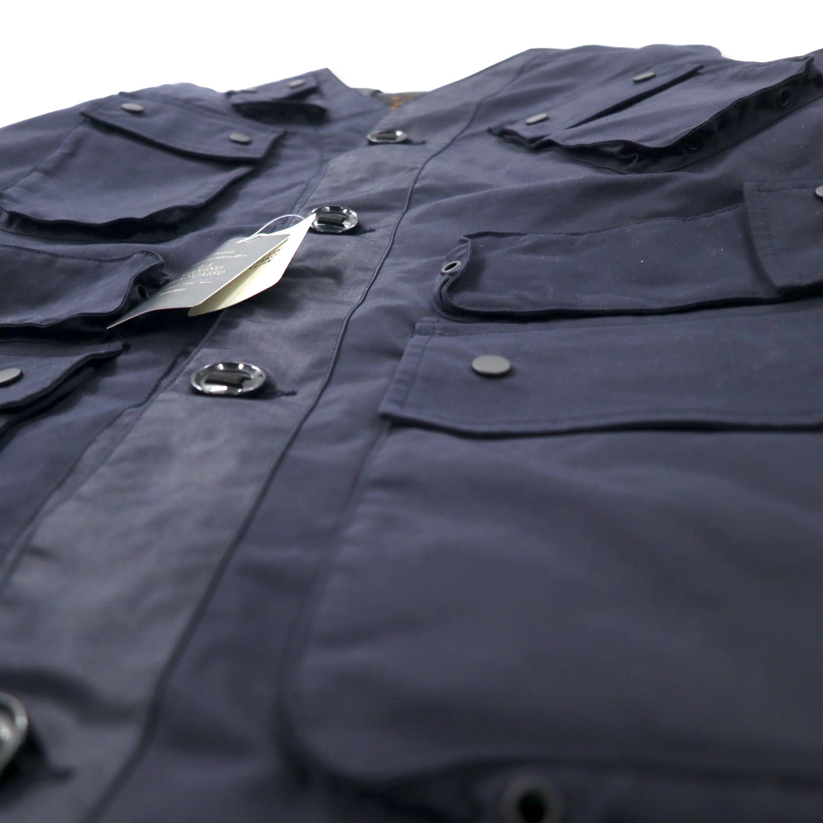 LA MARINE FRANCAISE SAMIA × T-400 Beach Blouson Militare Combinato Gimmick Jacket 48 Blu Marino Poliestere MMG7711051 Nuovo con etichette